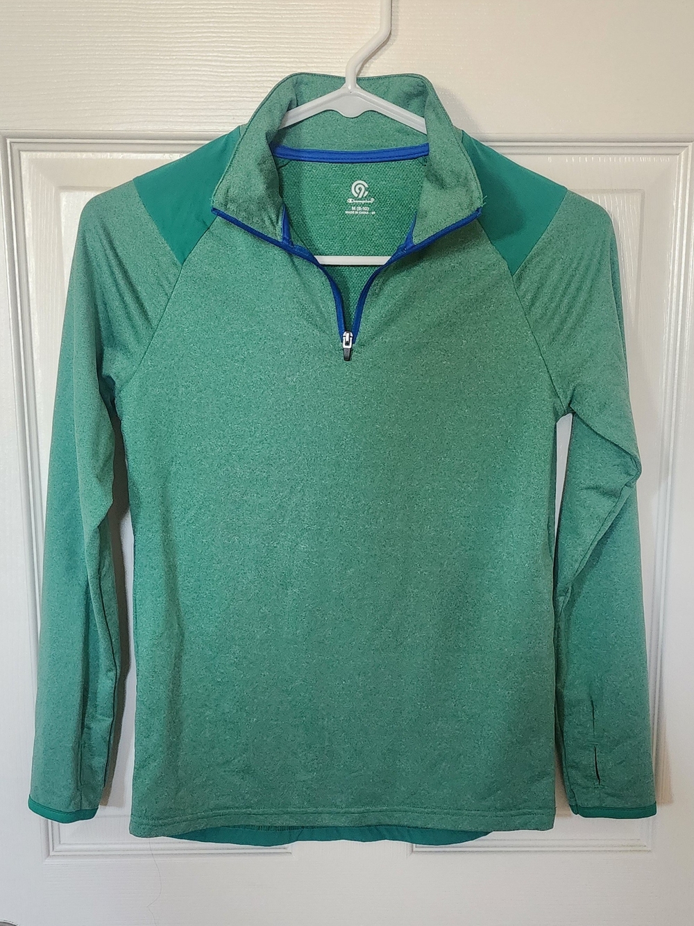 Champion Green Athletic Quarter-Zip Pullover
